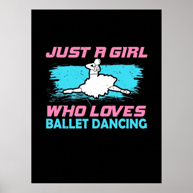 Poster Apenas Uma Menina Que Adora Dançar Balé (Frente)