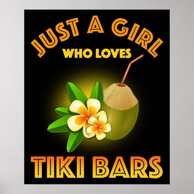 Poster Apenas Uma Menina Que Ama Bares De Tiki (Frente)