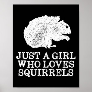 Poster Apenas Uma Menina Que Ama Esquilos