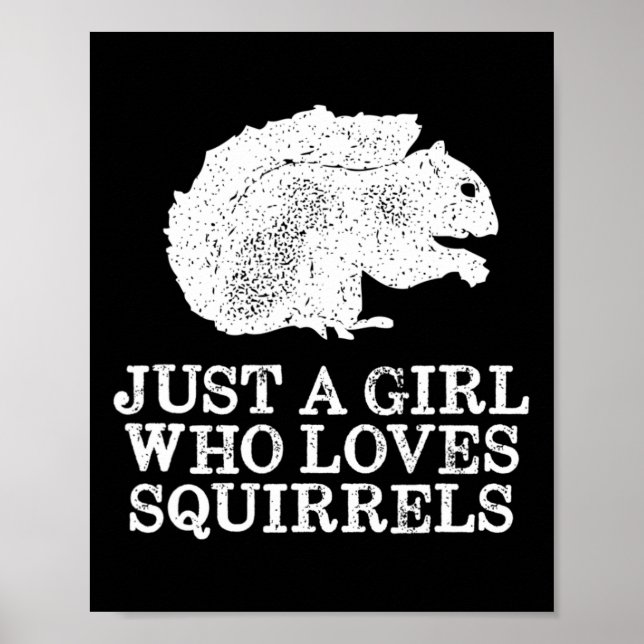 Poster Apenas Uma Menina Que Ama Esquilos (Frente)