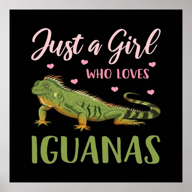 Poster Apenas Uma Menina Que Ama Iguanas (Frente)