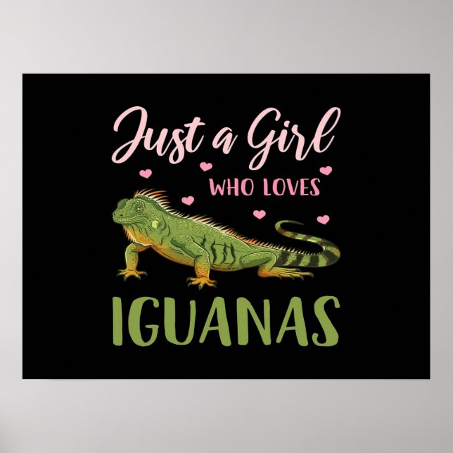 Poster Apenas Uma Menina Que Ama Iguanas (Frente)
