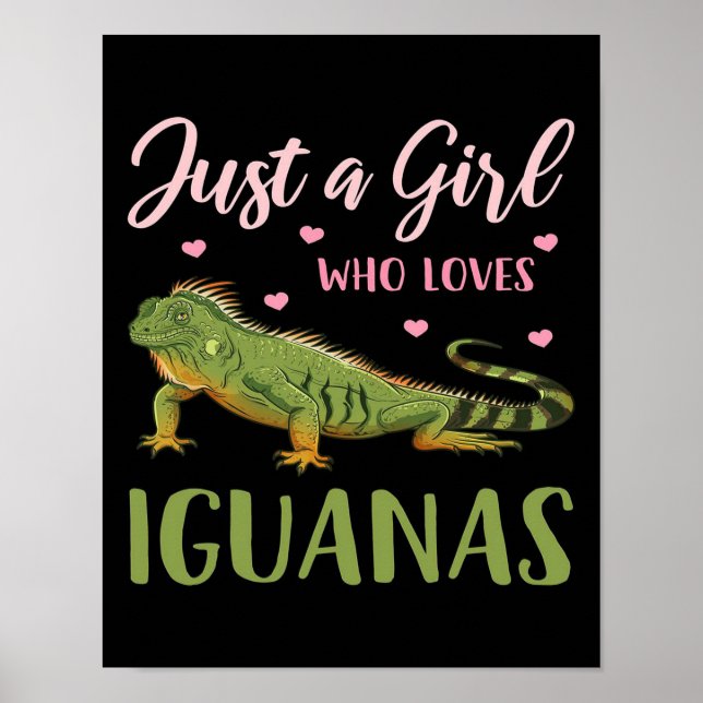 Poster Apenas Uma Menina Que Ama Iguanas (Frente)