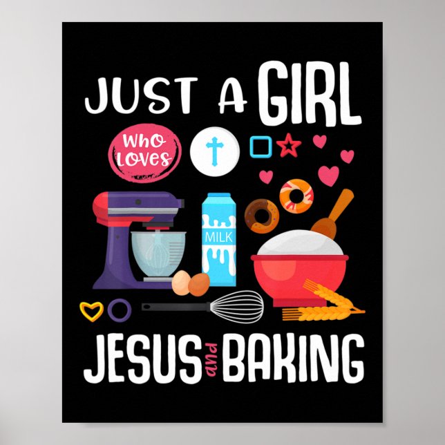 Poster Apenas Uma Menina Que Ama Jesus E Fazendo Cristo L (Frente)