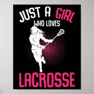 Poster Apenas Uma Menina Que Ama Jovens Jogadoras De Lacr