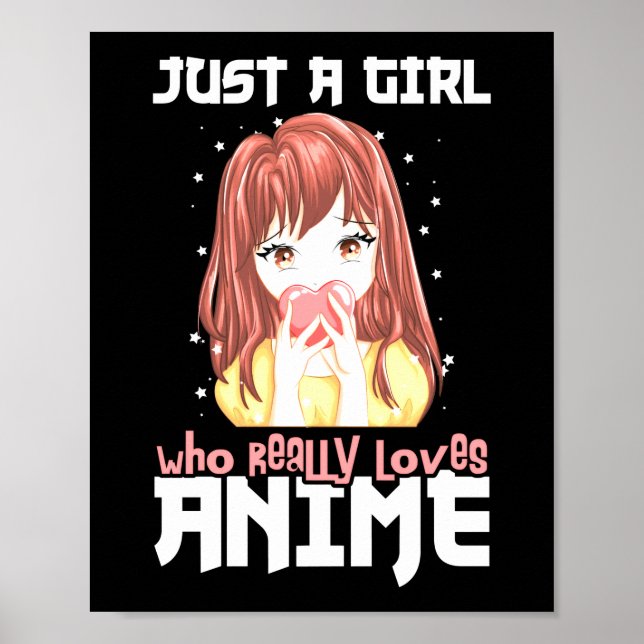 Poster Apenas Uma Menina Que Ama Mesmo Anime (Frente)