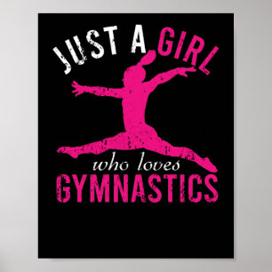 Poster Apenas Uma Menina Que Ama O Esporte De ginástica