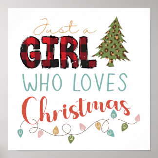 Poster Apenas Uma Menina Que Ama O Natal