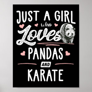 Poster Apenas Uma Menina Que Ama Pandas E Karate Dotando 