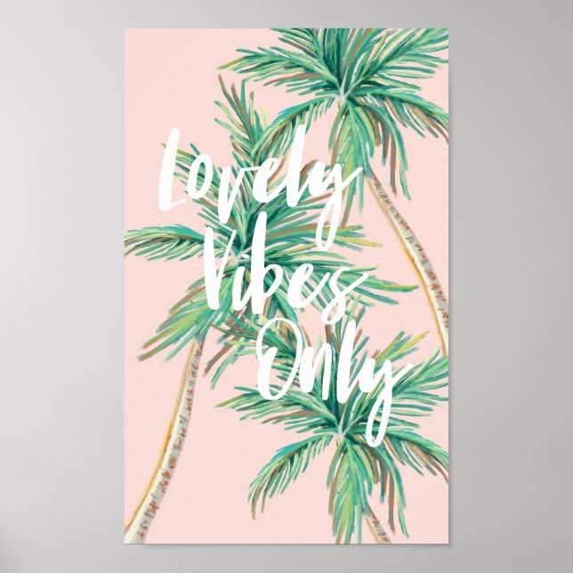 Poster Apenas Vibes Adoráveis | Árvore Tropical de Palma  (Frente)