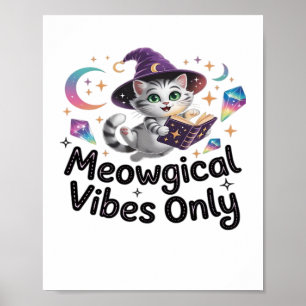 Poster Apenas Víblias Medíocres, Gato De Bruxa De Kawaii 