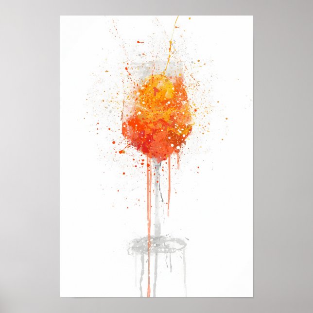 Poster Aperol Spritz Cocktail (Frente)