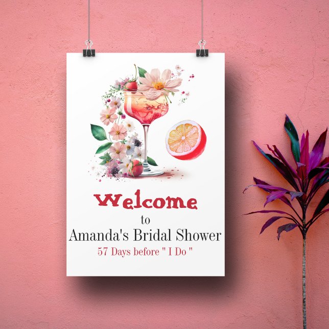 Poster Aperol Spritz Cocktail Citrus Laranja Chá de Noiva (Criador carregado)