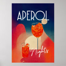 Aperol Spritz Noites Retro Coctail