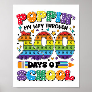 Poster Aperte-Me Por 100 Dias De Crianças Escolares 100t