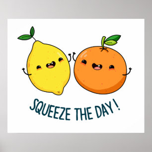 Poster Aperte O Dia Positivo Da Fruta De Citros
