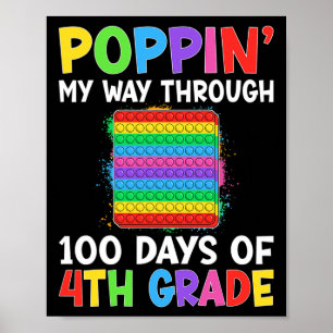 Poster Aperte O Meu Caminho Através De 100 Dias De Estudo