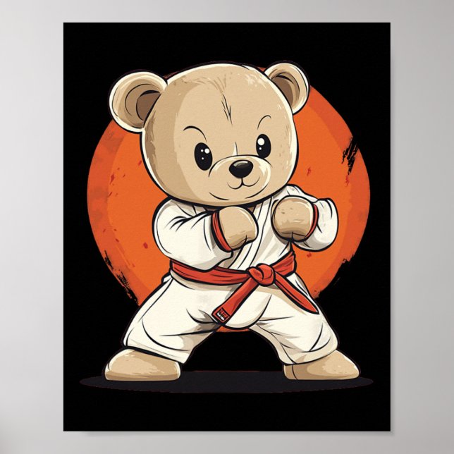Poster Aperte Seu Estilo Com Este Design De Urso De Karat (Frente)