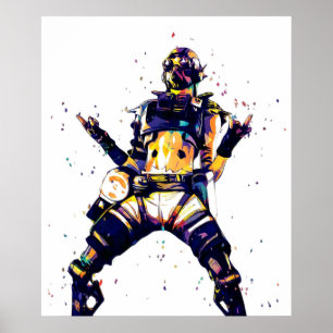Poster Apex Legendas Octane pop art