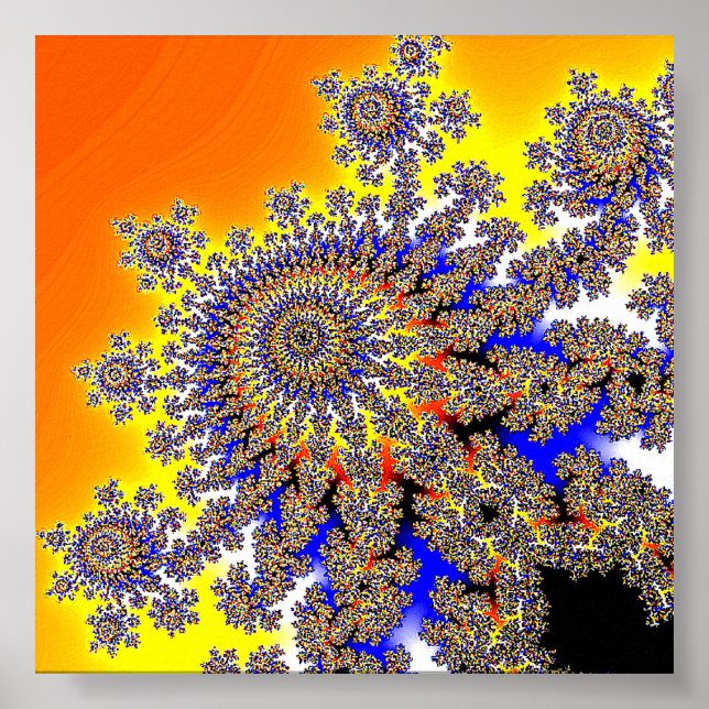 Poster Apfelmännchen Mandelbrot set (Frente)