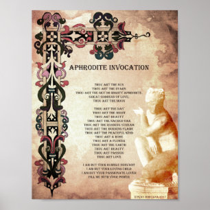 POSTER APHRODITE INVOCATION