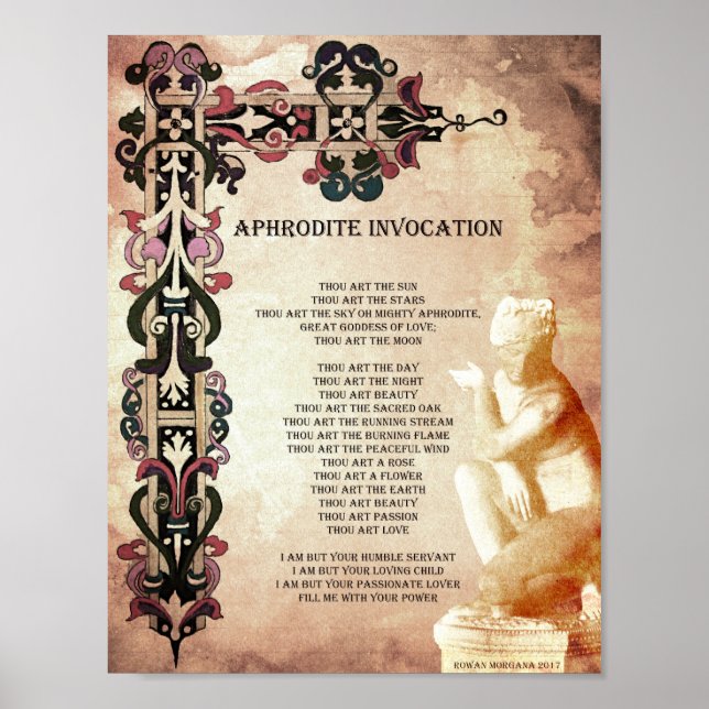 POSTER APHRODITE INVOCATION (Frente)
