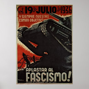 Pôster aplastar al fascismo! cartel (poster)