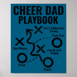 Poster Aplaudir pai playbook engraçado orgulhoso líder de