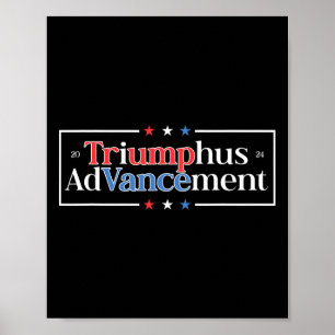 Poster Apoiadores da Eleição do Presidente Trump Vance Vi