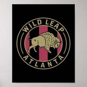 Poster Apoiando as Cinco Listras do Atlanta Soccer