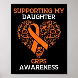 Poster Apoiando minha filha RSD Sensibilização CRPS Laran