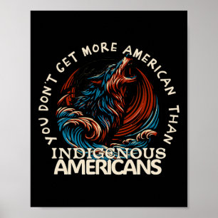Poster Apoiar Nativos Americanos Contra Trump