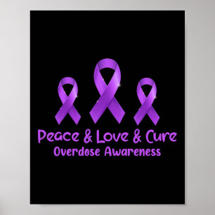 Poster Apoiar O Amor Pela Paz E Curar A Sobredosagem De O