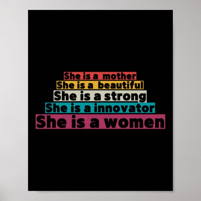 Poster Apoiar os direitos das mulheres (Frente)