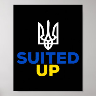 Poster Apoie a Ucrânia Este é o Meu Terno Bandeira da Ucr