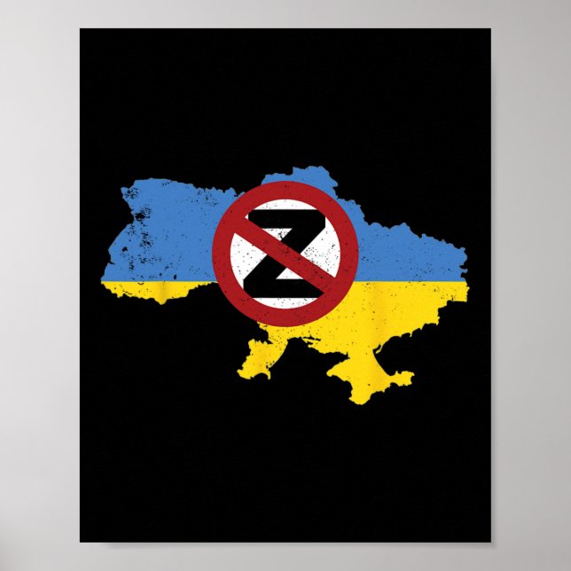 Poster Apoie a Ucrânia Eu Estou Com a Ucrânia 2  (Frente)