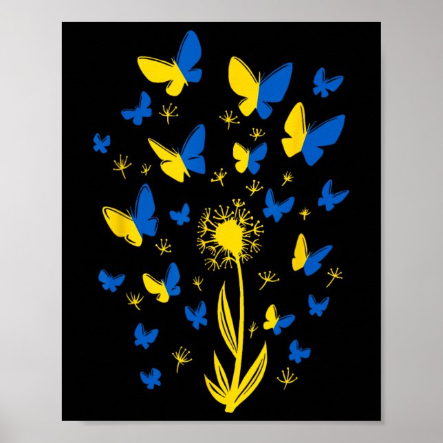 Poster Apoie a Ucrânia Eu Estou Com a Ucrânia Mulheres Bo (Frente)