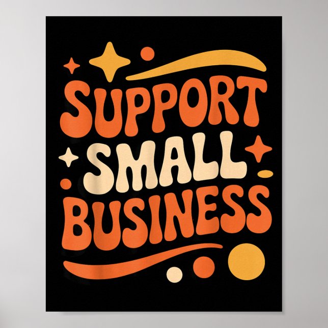 Poster Apoie o Empoderamento das Pequenas Empresas Compre (Frente)