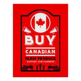 Pôster Apoie os Agricultores Canadenses