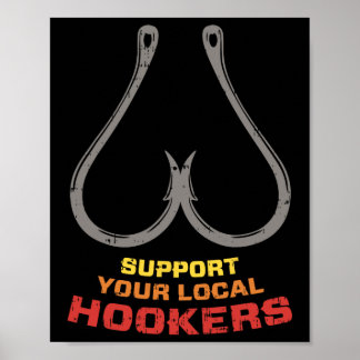 Poster Apoie Seu Pai De Pesca Engraçado Local S