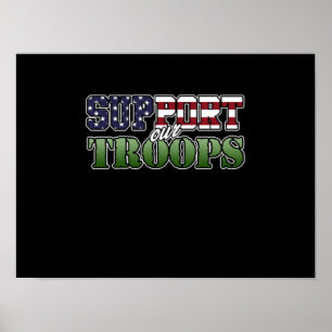 Poster Apoiem o nosso Dia dos Veteranos Felizes das Tropa