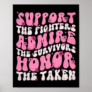 Poster Apoiem Os Combatentes Admire Os Sobreviventes Honr