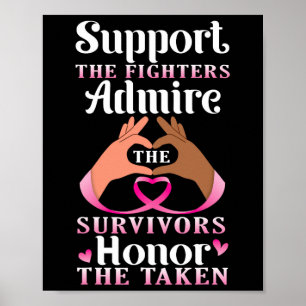 Poster Apoiem Os Combatentes Admire Os Sobreviventes Honr