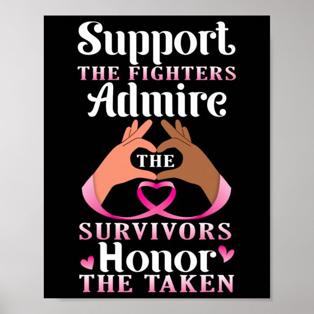 Poster Apoiem Os Combatentes Admire Os Sobreviventes Honr (Frente)