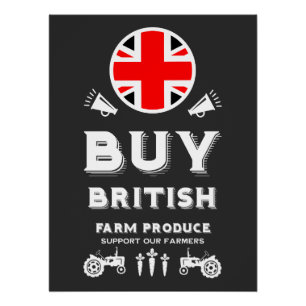 Pôster Apoio à Agricultura Britânica
