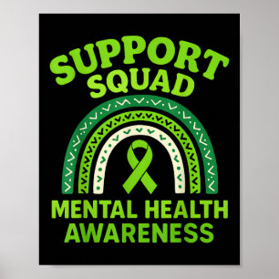 Poster Apoio ao Cabelo de Girassol do Sol Awarene Mental