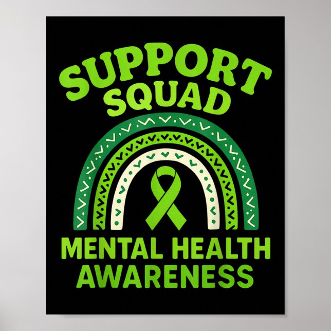 Poster Apoio ao Cabelo de Girassol do Sol Awarene Mental (Frente)