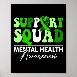 Poster Apoio ao Cabelo de Girassol do Sol Awarene Mental