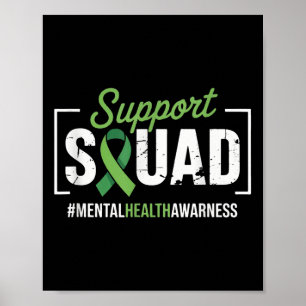 Poster Apoio ao Cabelo de Girassol do Sol Awarene Mental