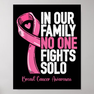 Poster Apoio ao cancer de mama Família Mulheres Cancer A